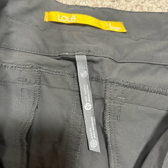 Lole quick dry active wear women’s dark grey shorts size 8 - Picture 5 of 8